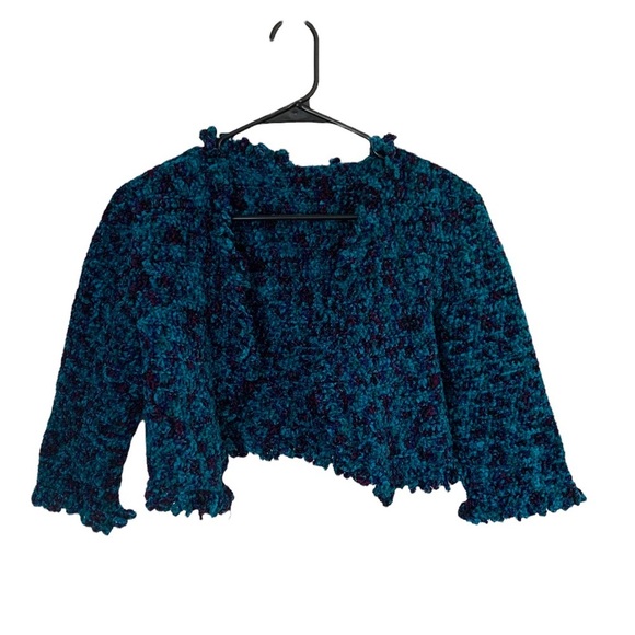 Crochet Handmade Crop Jacket - Picture 1 of 4